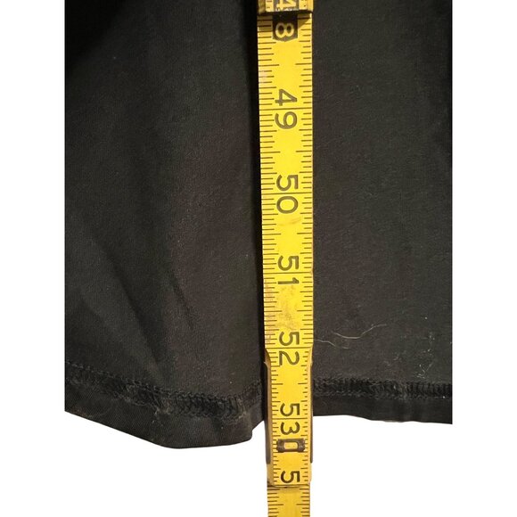 Sleeveless Black Draped Maxi Dress With Tank Asymmetrical Front Panel flaw - Picture 10 of 12